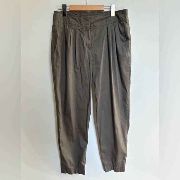 Rene lezard Women's High Rise Tapered Dress pants SOLID TROUSERS CAREER SLACKS - Picture 2 of 8